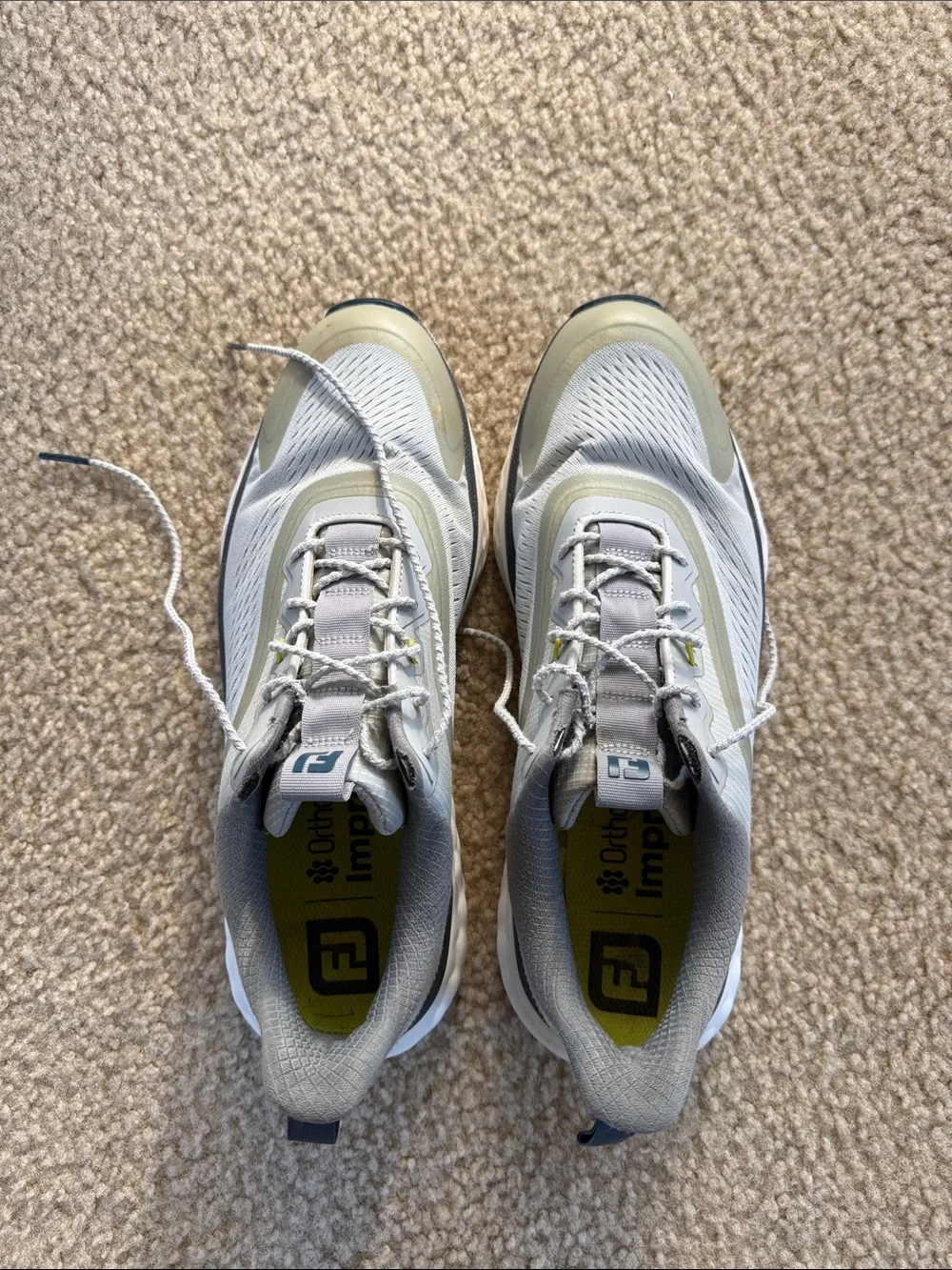FootJoy Golf Sneakers in Light Gray and Olive Drab